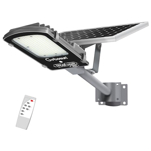 Gebosun LED Solar Flood Outdoor Street Lights,...