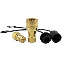 LX-KZD 3/8 NPT ISO7241-B Brass Valve With FKM Seal Quick Disconnect Hydraulic Couples