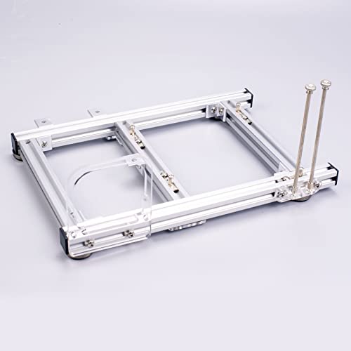 Support de Boîtier de Carte Mère D'ordinateur Bricolage, ITX PC Frame Test Bench Computer Case ITX Computer Open Air Case Bracket Aluminium DIY Bare Frame, Open Aluminium Frame Chassis Rack,(Argent)