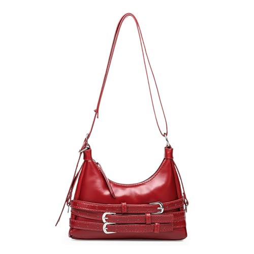 【Design alla moda】 questa borsa a tracolla è impreziosita da diverse cinture in pelle abbinate a fibbie in metallo argentato, con un design audace ispirato al Y2K. I dettagli unici aggiungono un tocco di stile audace, permettendoti di adattare facilmente il tuo stile a look streetwear, casual e non solo. Questa borsa casual non è solo un accessorio alla moda per l'uso quotidiano e per gli appuntamenti, ma anche un capo indispensabile per i tuoi viaggi