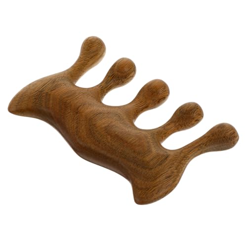 WEKADRIN Peine De Masaje Peine Caliente Retráctil Cerda Peines Para Hombres Rulos Sin Calor Facial Spa Broma Terminador Punto Cable Desencadenar Aliviar Champú Pelucas Khaki De Madera