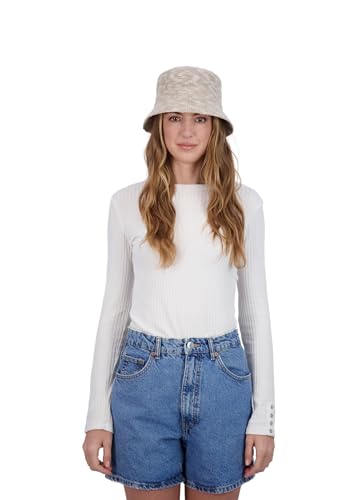 Banana Boat Women's Fashionable Slub Yarn Bucket Hat with Rope Trim - Packable Hats for Women, Ivory