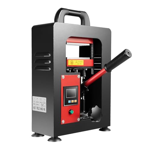 5 Ton Hydraulic Heat Press Machine, 900W High Pressure Manual Jack...