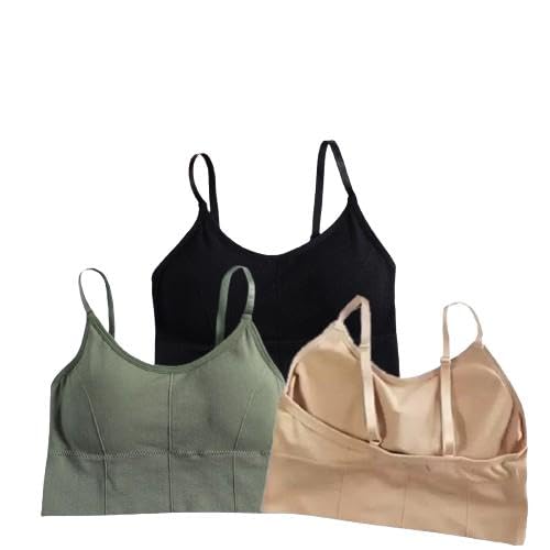 Image of Acnos 7 Colors Women's Wirefree Non Padded Super Combed Cotton Elastane Stretch Medium Coverage Everyday Bra with Concealed Shaper Panel and Adjustable