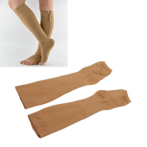 Meias De Compressão Com Zíper, Meias De Compressão, Meias De Compressão De Dedo Aberto, Meias De Com