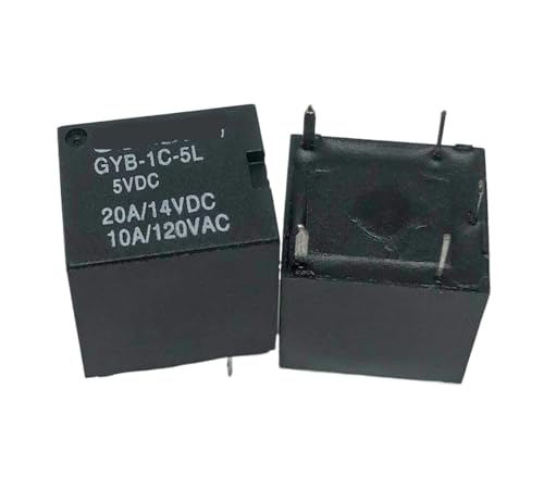 Relé GYB-1C-5L 5V de 5 pines para control de circuitos electrónicos de automoción