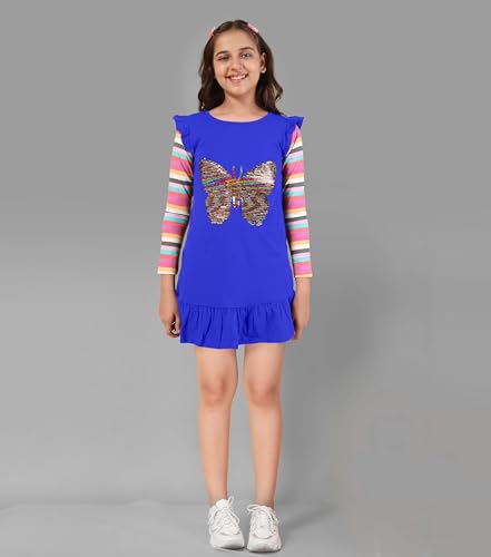 Image of KYDA KIDS 100% Cotton Long t-Shirt for Girls - Full Sleeve Tops