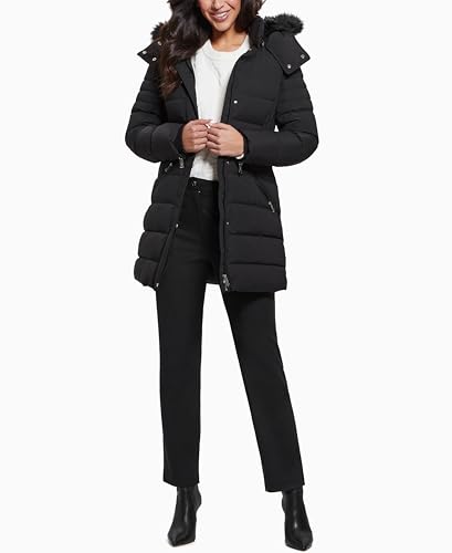 GUESS Women's Calgary Long Hood Puffer Jacket2