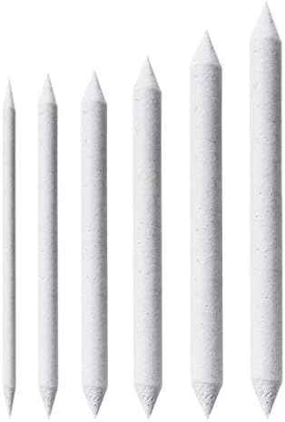 Ouniman 6 Pcs/Set Double Ended Durable Art Drawing Pen Tools Stump Sketch Blending Paper Stump Smudge Tortillion Stick Tool for Office School Supplies Students Children Gift