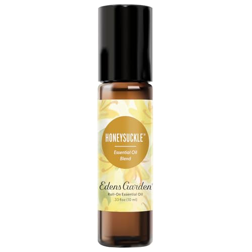 Edens Garden Honeysuckle Essential Oil Roll-On Pre-Diluted Floral Blend 100% Pure Aromatherapy & Natural Perfume Uplifting Skin Safe Travel Roll-On 10 ml (.33 fl oz)