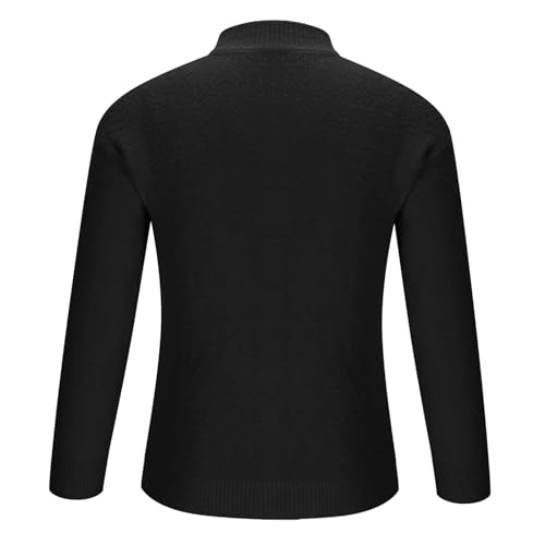 Men Cashmere Sweaters Oversized Fleece Warm Wool Pullover Tops Vintage Crewneck Winter Chunky Outdoor Knitted Sweater3