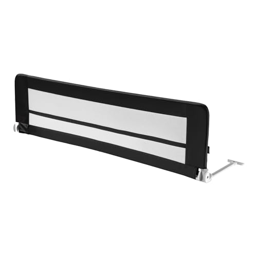 Wiltec Bettschutzgitter 150 x 42 cm, klappbares Bettgitter, Kinder Rausfallschutz aus Nylon und Metall, Absturzsicherung Bett einfache Montage