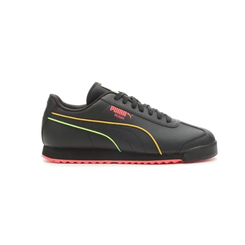 PUMA Kids Boys Roma Lava Lace Up Sneakers Shoes Casual - Black - Main Image