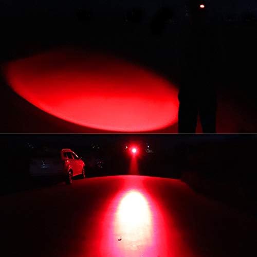 XLENTGEN Head Torch Red Light Rechargeable Headlamp with Motion Sensor - 3 Modes Zoomable Headlight Waterproof Head Lamp for Hunting, Fishing, Astronomy