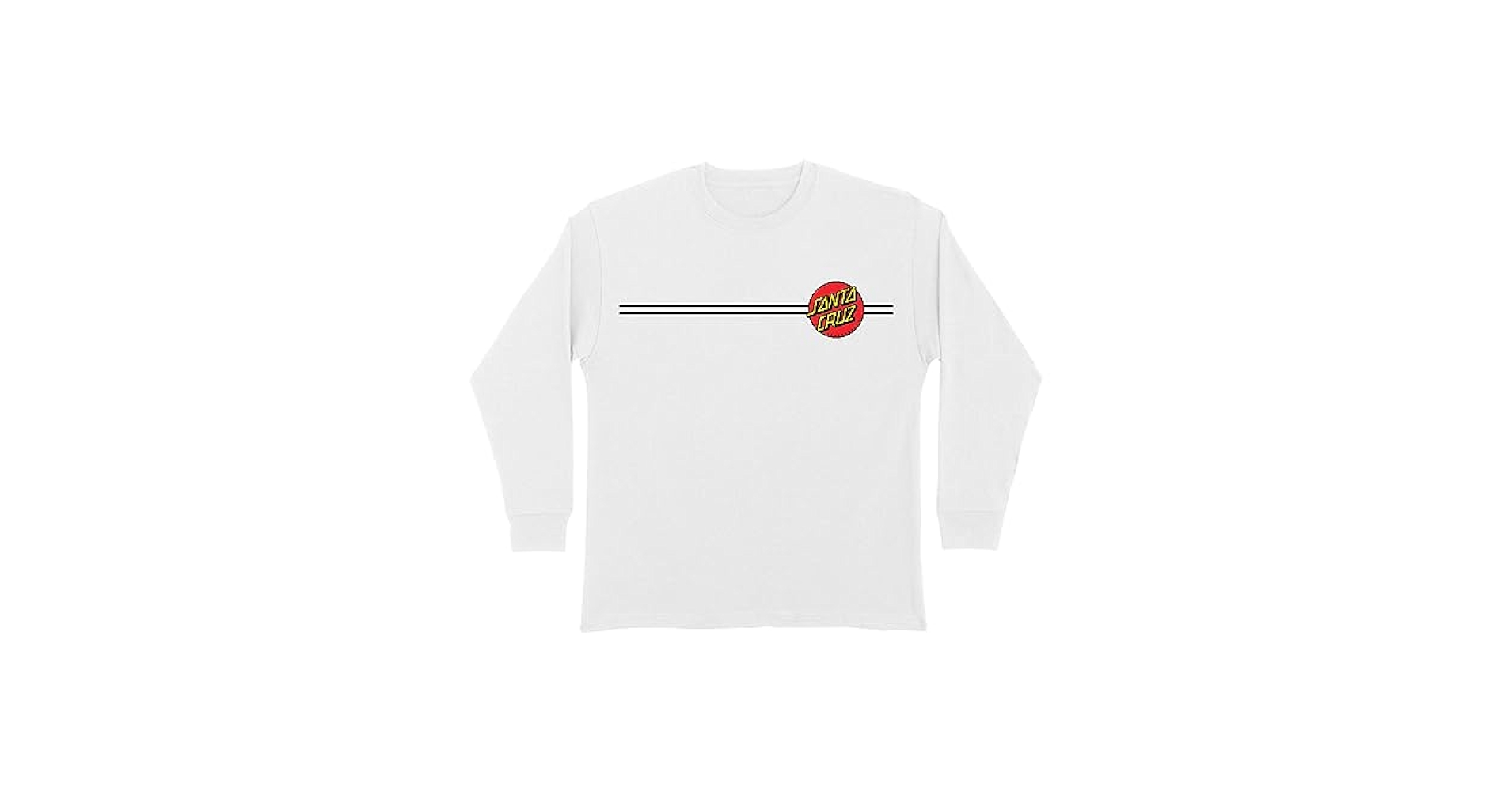 SANTA CRUZ   Classic Dot  L/S　ロンT　白M Santa Cruz Classic Dot Long Sleeve T-Shirt, White – Pacific