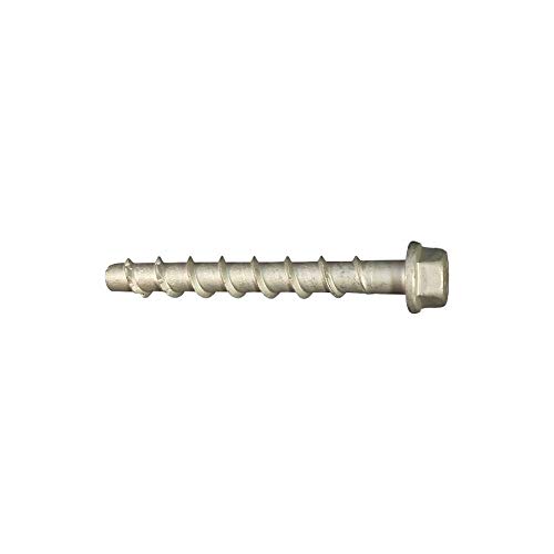 Apolo Mea 9Zg870Btsb - Anclaje Tornillo Directo Hormigón Btsb Cabeza Hexagonal, Pretaladro Broca Ø 8, Longitud 70 Mm, Empotramiento 45/55/65 Mm, Recubrimiento Laminas Zn-Al, 50 Unidades