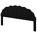 Befurtori King Size Headboard Only, Petal Wall Mount Headboard King/California King Size for Adjustable Bed Velvet Upholstered Head Board Easy Assembly, Black