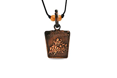Surya Yantra Médaillon en cuivre haut de gamme gravé avec précision géométrique