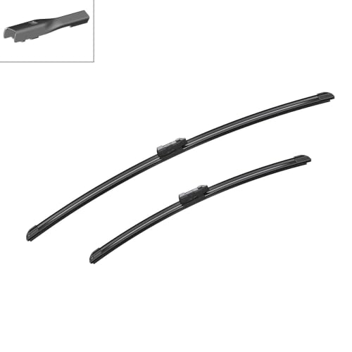 Image of BOSCH 3397007638 AeroTwin Wiper Blades - Set of 2 (26 inch & 21 inch) Top Lock 16mm | Driver and Passenger Side Original Equipment Replacement Blades