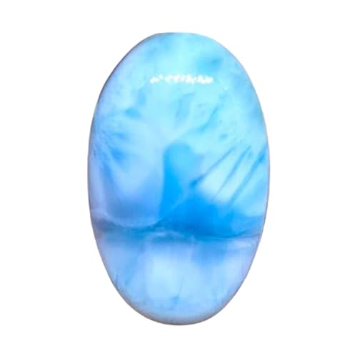 Larimar cabochon authentique 28mm, fini les imitations pour vos pendentifs