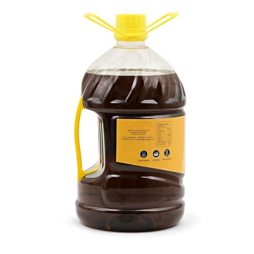 Image of ARIT Wood Pressed Black Mustard Cooking Extract 15L (5L x 3) | Naturally Cholesterol Free | Cold Pressed Kacchi Ghani Kolhu Chekku Process | Rich Flavor for Indian Cooking | Free 1 Glass Bottle