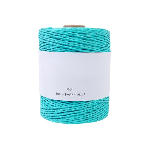 Cinta de papel de rafia para manualidades, 3 28 yardas, cuerda de papel de embalaje natural, para envolver ramos de flores, tejido, manualidades, cuerda de embalaje biodegradable