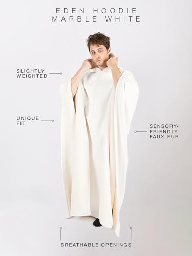 Image of FREE THE SHEEP Eden Hoodie - Oversized Weighted Hoodie Cloak with Ultra-Soft Faux Fur Liner