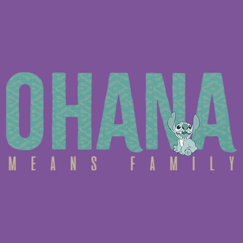 Image of Disney Lilo & Stitch Ohana Bold Girl's Heather Crew Tee