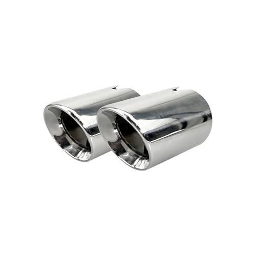 Tuyau d'échappement de voiture argent 4PCS embouts en acier inoxydable pour modification BMW