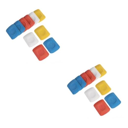 EXCEART 20 Piezas De Tiza De Tela Para Coser Tela Para Coser Marcador De Tela Para Coser Tiza De Colores Tiza Blanca Tiza De Sastre Detergente En Polvo Accesorios Pintura En Polvo Ropa