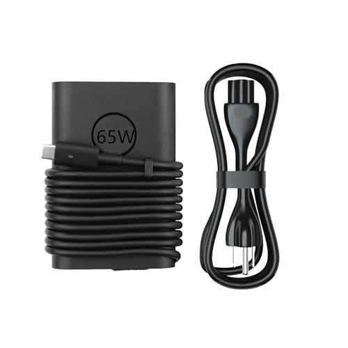 65W Type c USB c Ac Charger Compatible with Dell xps 13 9360 13 9365 2in1 13 9315 9320 5420 5290 5480 5491 5495 5520 5530 5580 5590 5591 7280 7290 Power Adapter Supply Cord