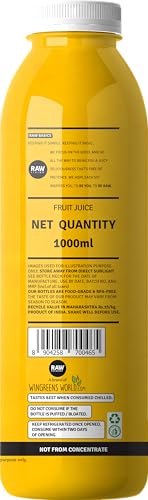 Image of Raw Pressery Valencia Orange Juice, 1000 ml (Pack of 2)
