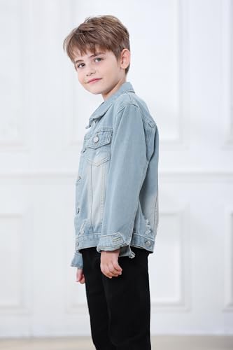 Image of Joe Wenko Kids Toddler Baby Boys Girls Casual Outerwear Denim Jacket