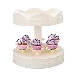 Zasdvn Soporte para Cupcakes | Expositor Automático | Base Giratoria para Tartas Sushi - para Pan Chocolate Caramelos Fiesta Boda Cumpleaños Vacaciones Bar Cafetería Hogar Cocina