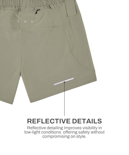 Image of TEGO Pacer 4 inch Running Shorts (Unlined) | Men's Lightweight Performance Shorts | 4-Way Stretch | Moisture-Wicking & Quick-Dry | Running Shorts