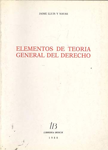 Portada de Elementos de teoria general del derecho