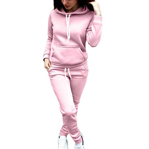 Baifeng Women Pullover Hoodie Suit Sets,Simple