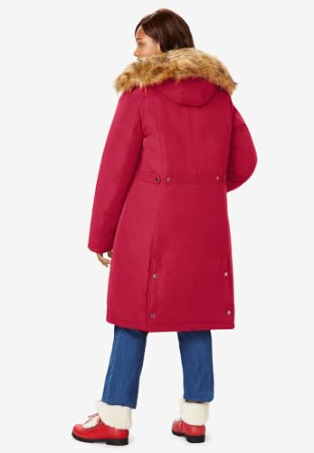 Woman Within Plus Size Arctic Parka Jacket & Hood 40" Knee Length Down Blend Long Winter Coat2