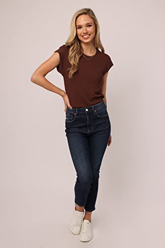 DEAR JOHN Stella Women's Jeans Slim Straight Leg Cropped Inseam4