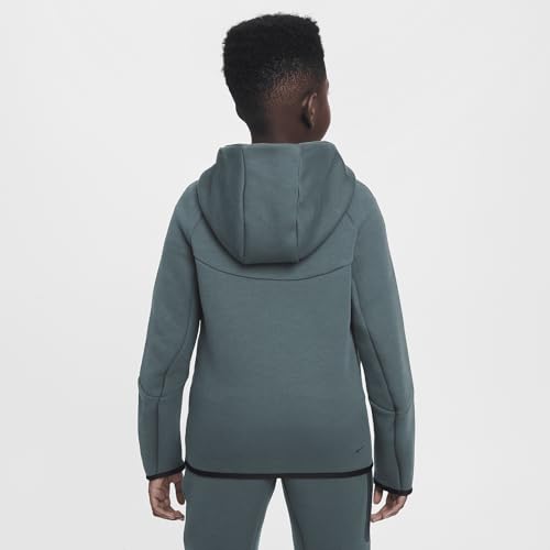Nike Sportswear Tech Fleece Big Kids' Full-Zip Hoodie (HV5867-338, Vintage Green/Vintage)2