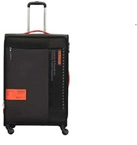 American Tourister Polyester Small 4 Spinner Softshell Carry-On Luggage (24 Inch) – Octane – Black