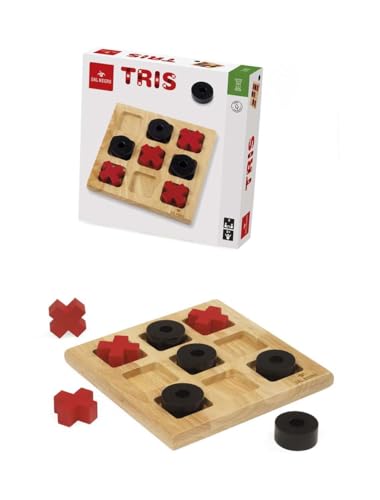 La mejor selección de Juegos de tris disponible en línea para comprar. 36 Dal Negro - Tris Juego, Color Madera, Negro y Rojo, 054239