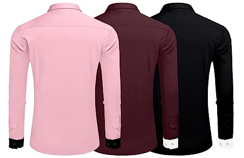 Image of Zombom Men's Striped Regular Fit Shirt