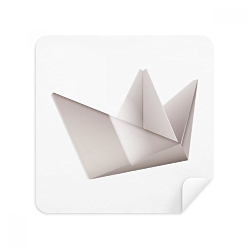 Chiffonnette smartphone et lunettes motif bateau origami