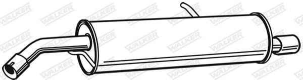 Tłumik końcowy WALKER 23227 D: 1080 mm