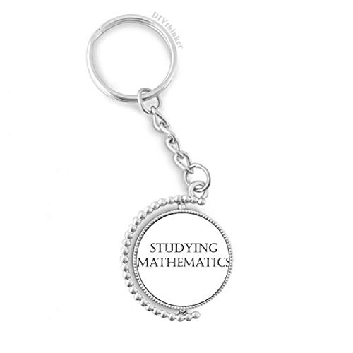 Porte-clé rotatif mathématiques anneau keyholder multicolore petite phrase