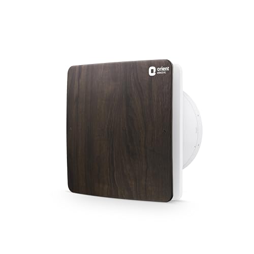Image of Orient Ventro exhaust 150 mm | Walnut Wood | Glass and wall mountable | Elegant design with high performance | Noiseless Operation | 2 year warranty