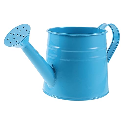 Abaodam Regadera de Flores de estaño Plantas Agua pequeño regadera de jardín regadera con regaderas Watering Can jarras Plant Pot Moringa regadera de Hierro regadera casera Planchar Blue