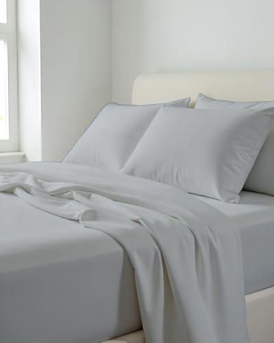 Image of Microfiber Single Size Bedsheet with 2 Pillow Covers | Ultra Soft & Breathable Flat Sheet | Wrinkle-Resistant, Premium Comfort for Everyday Use |Size (60 inch x 90 inch) Light Grey