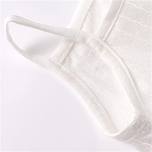 NLGToy Camisetas infantis de verão para meninas, mistura de algodão sólido, sem mangas, costas nadad